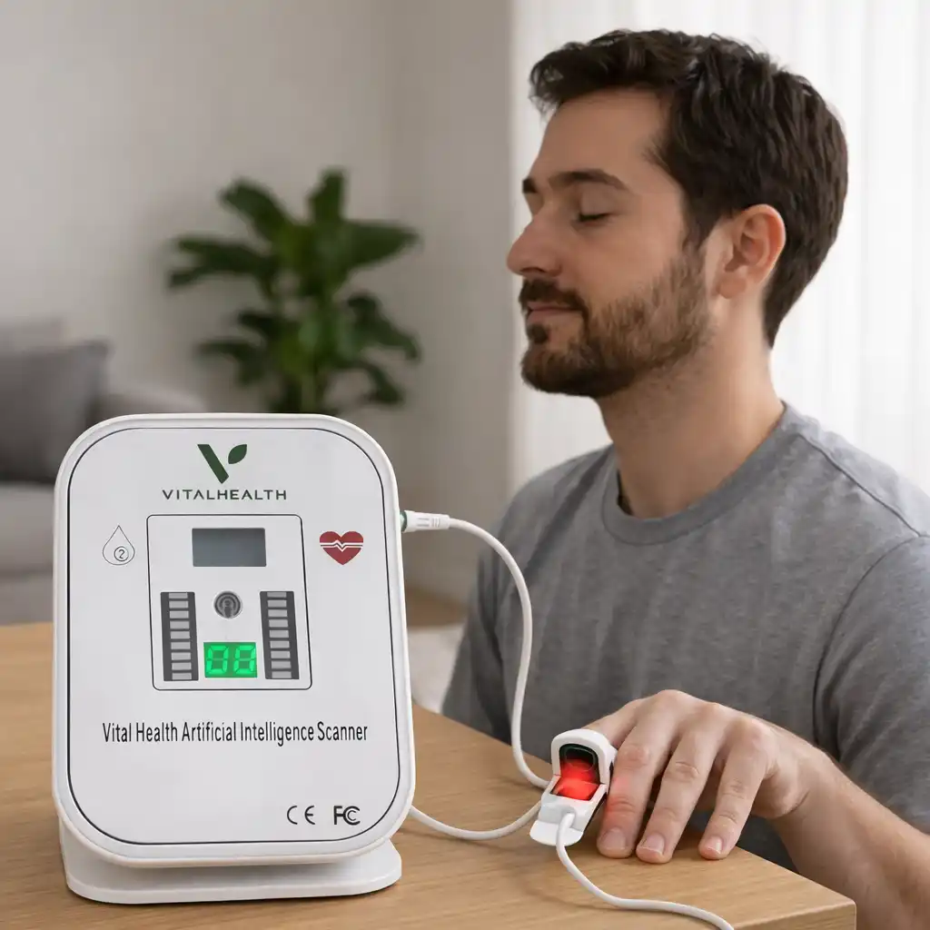 Gary conducting a wellness scan